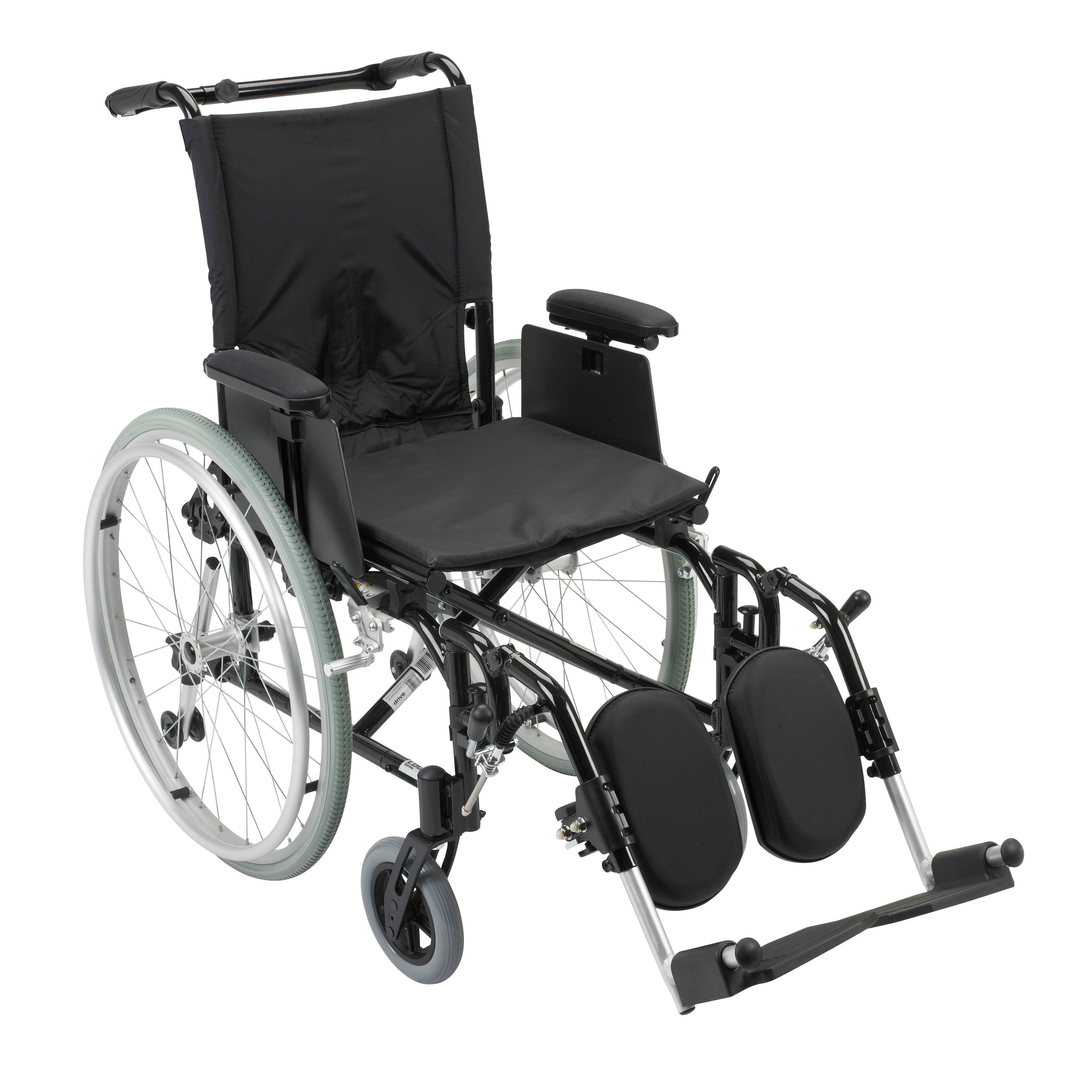 Drive Opcje wózków inwalidzkich Cougar Ultralight – Rozmiar: 16 x 16 stóp Podnóżki: Podnoszone podnóżki