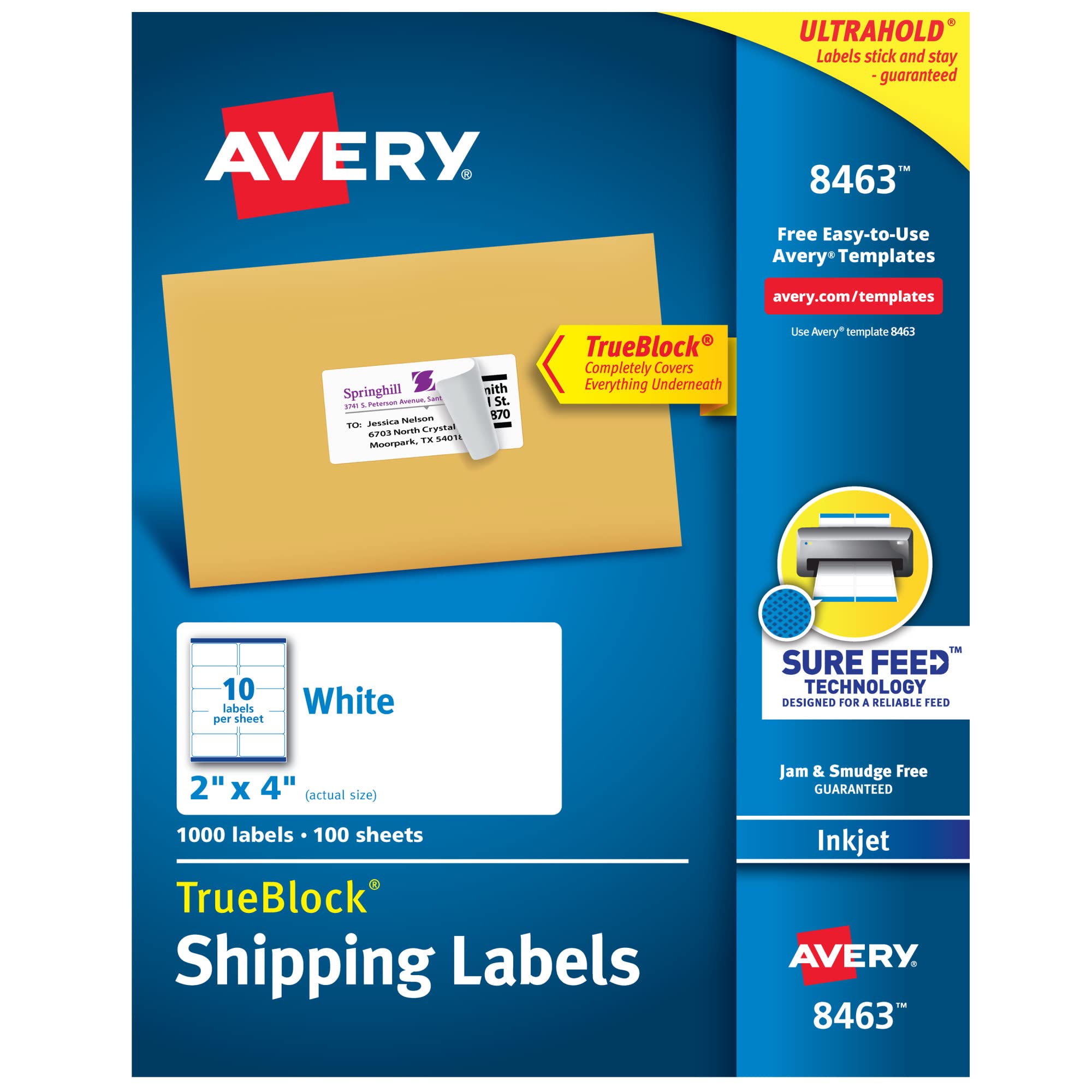 Avery 8163 Etykiety wysyłkowe