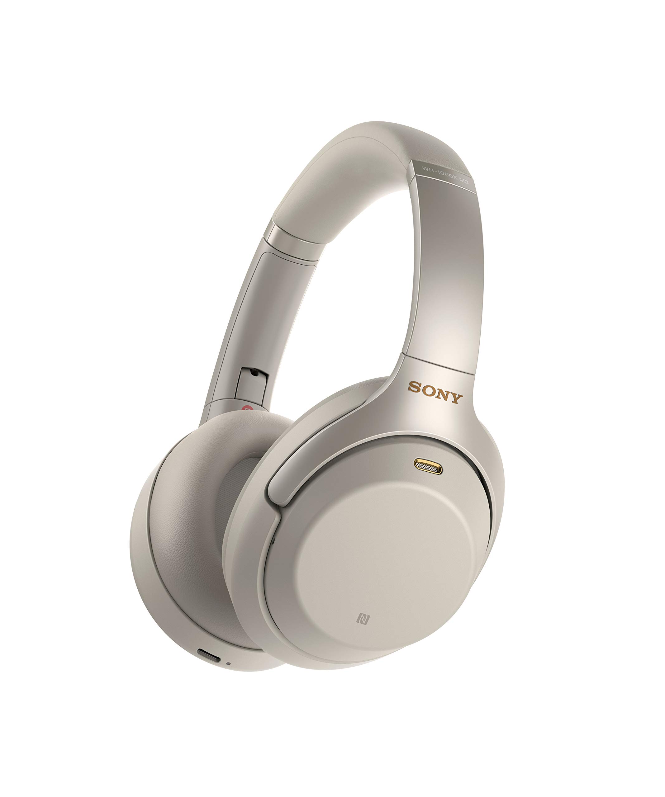 Sony Bezprzewodowy stereofoniczny zestaw słuchawkowy z redukcją szumów WH-1000XM3 (wersja międzynarodowa/gwarancja sprzedawcy) (srebrny)