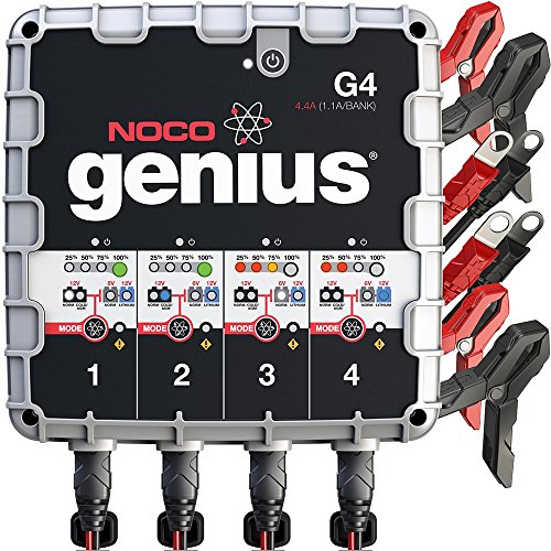 NOCO Genius G4 6V - 4-bankowa inteligentna ładowarka/konserwator 12V dla 12V 7AH