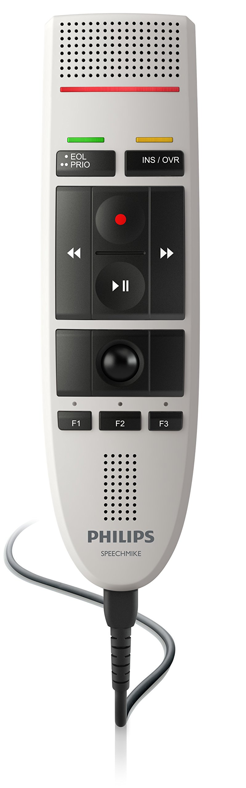 Philips LFH3200 SpeechMike III Pro (obsługa przyciskiem) Profesjonalny mikrofon USB do dyktowania za pomocą komputera