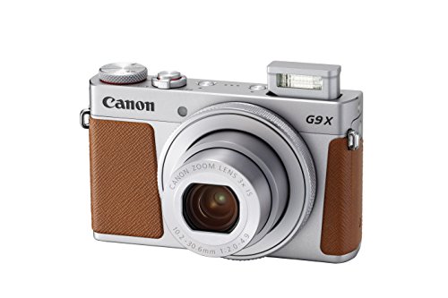 Canon Aparat cyfrowy PowerShot G9 X Mark II z wbudowanym Wi-Fi i Bluetooth oraz 3-calowym wyświetlaczem LCD (srebrny)