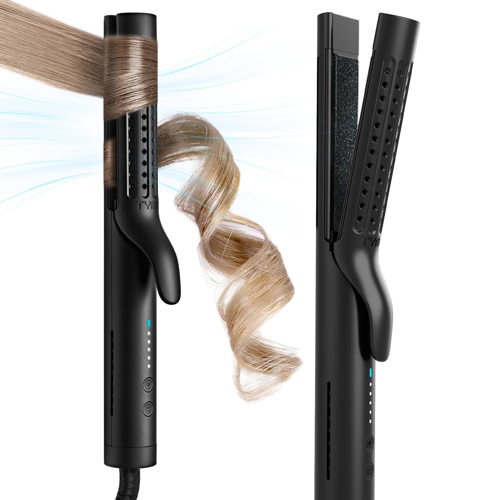 TYMO Airflow Curling Iron - Flat Iron Hair Straightener...