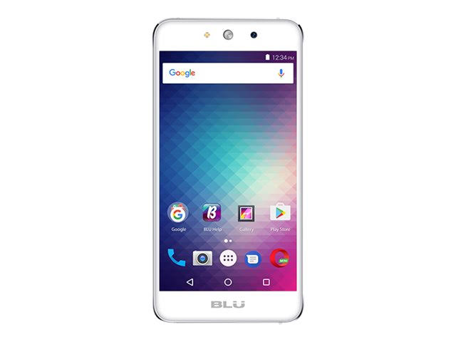 BLU Grand M G070Q Odblokowany czterordzeniowy telefon GSM z dwiema kartami SIM - srebrny