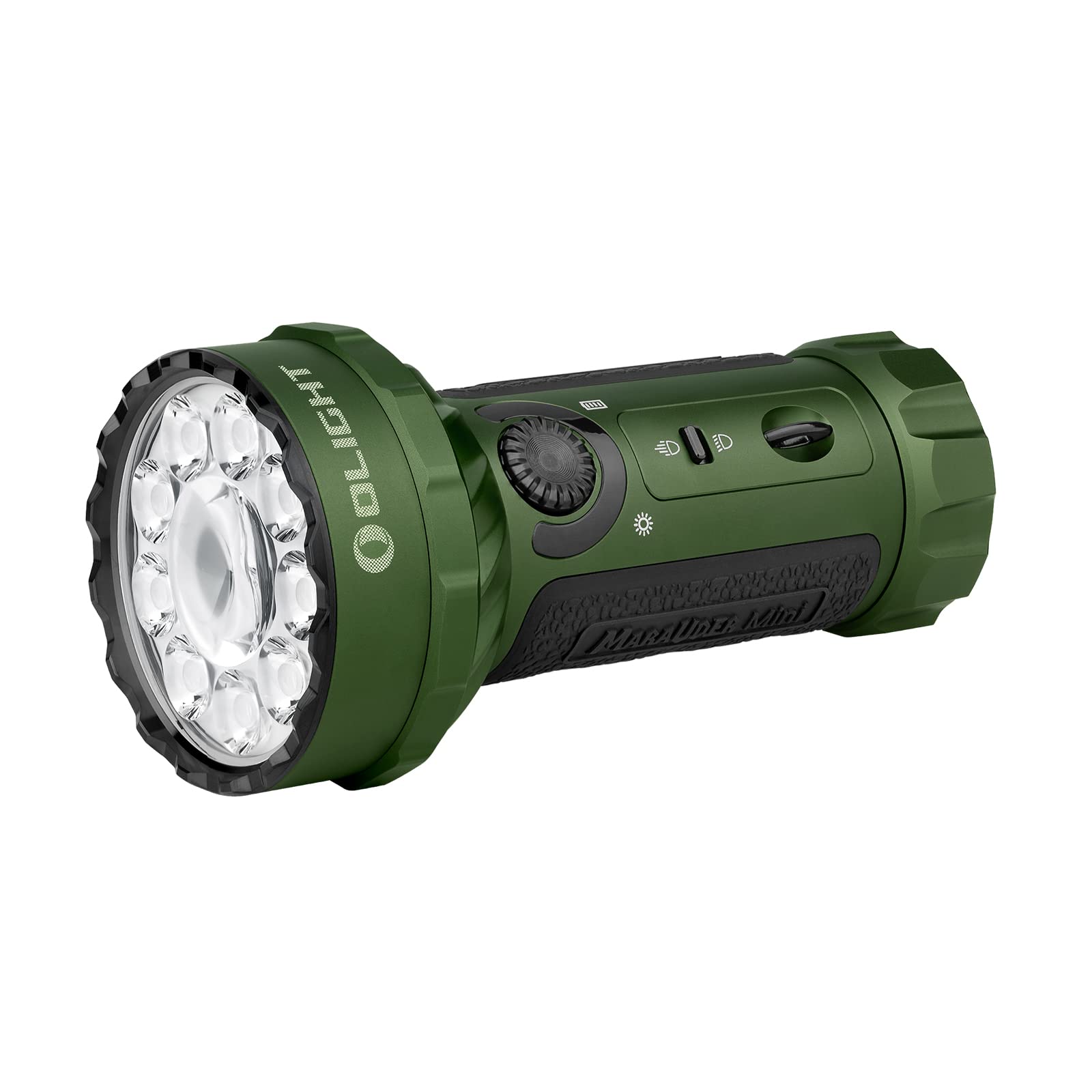 Olight Marauder Mini 7,000 Lumens Bright Flashlight with 600 Meters Beam Distance, Powerful RGB Flashights, Rechargeable MCC3 Magnetic Charging for Outdoor, Hunting, Searching