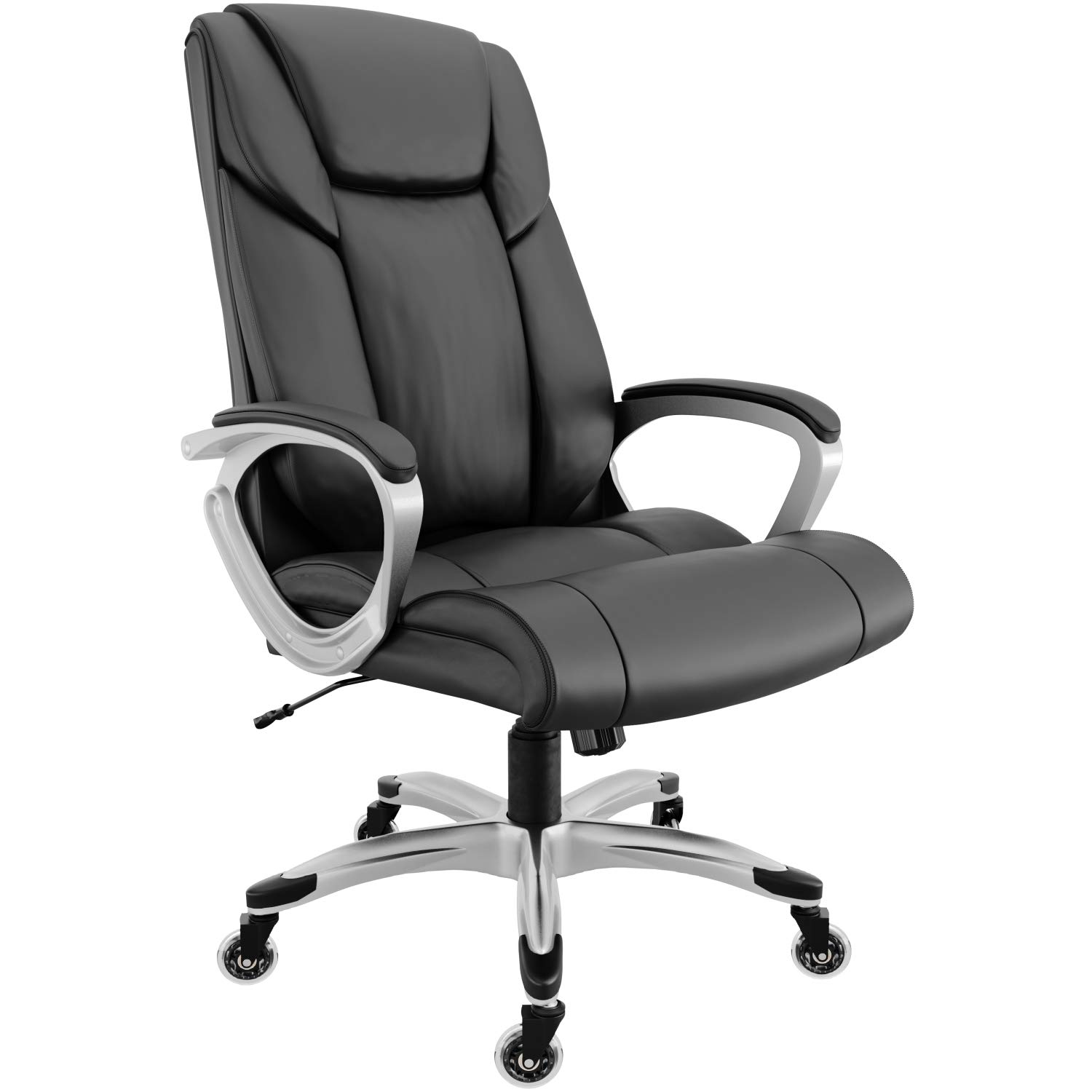  RIF6 Krzesło wykonawcze z doskonałymi kółkami do rolek Inline Krzesło biurowe o dużej wytrzymałości z podnośnikiem gazowym Premium Wygodny fotel do gier ze skóry klejonej z wysokim oparciem...