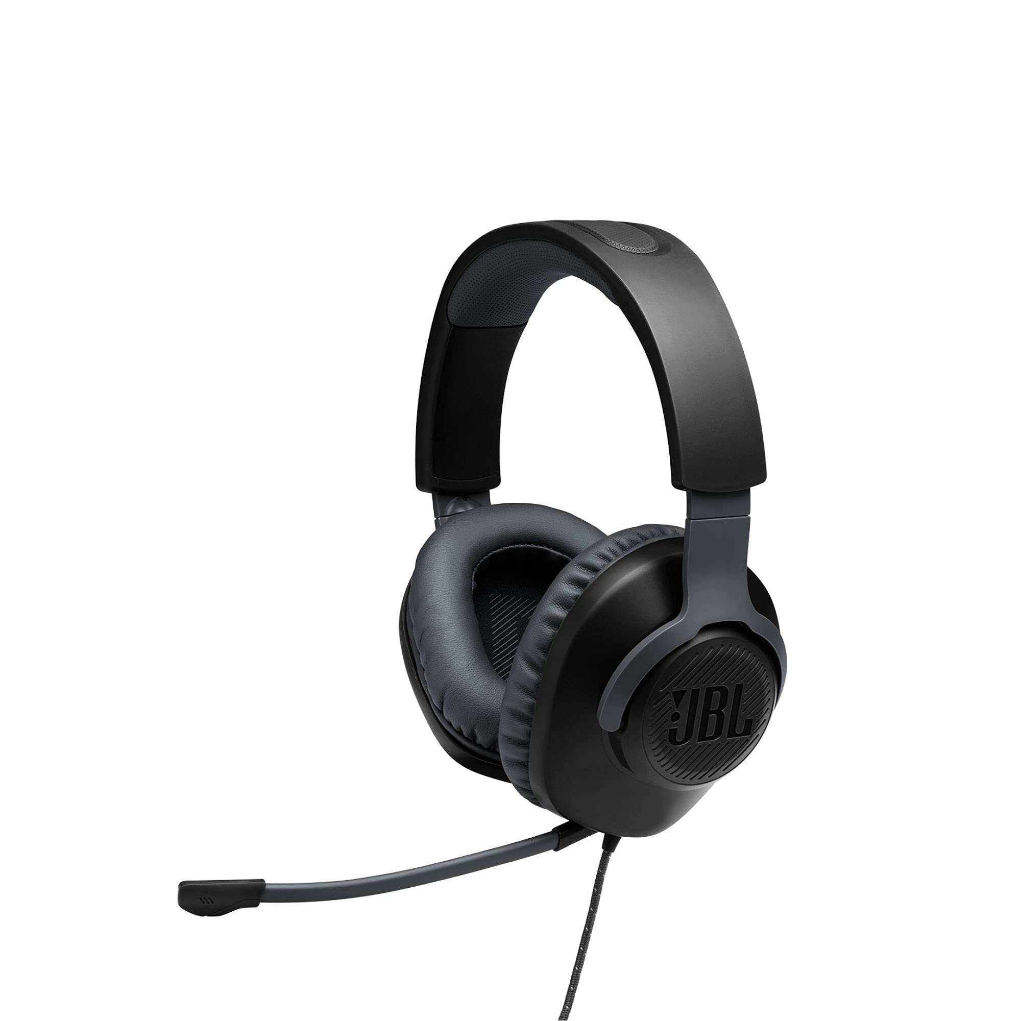 JBL Quantum 100 – Przewodowe słuchawki nauszne dla graczy – czarne