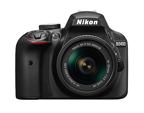 Nikon Aparat DSLR D3400 z obiektywem AF-P DX NIKKOR 18-55mm f/3.5-5.6G VR – czarny (certyfikowany odnowiony)