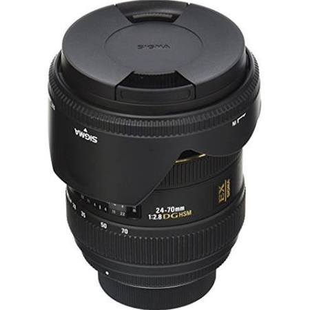 SIGMA Standardowy obiektyw zmiennoogniskowy 24-70 mm f/2.8 IF EX DG HSM AF do lustrzanek cyfrowych Nikon