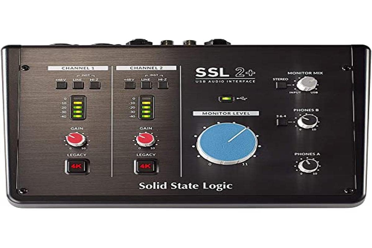 SSL Interfejs audio USB-C z 2+ 2 wejściami i 4 wyjściami
