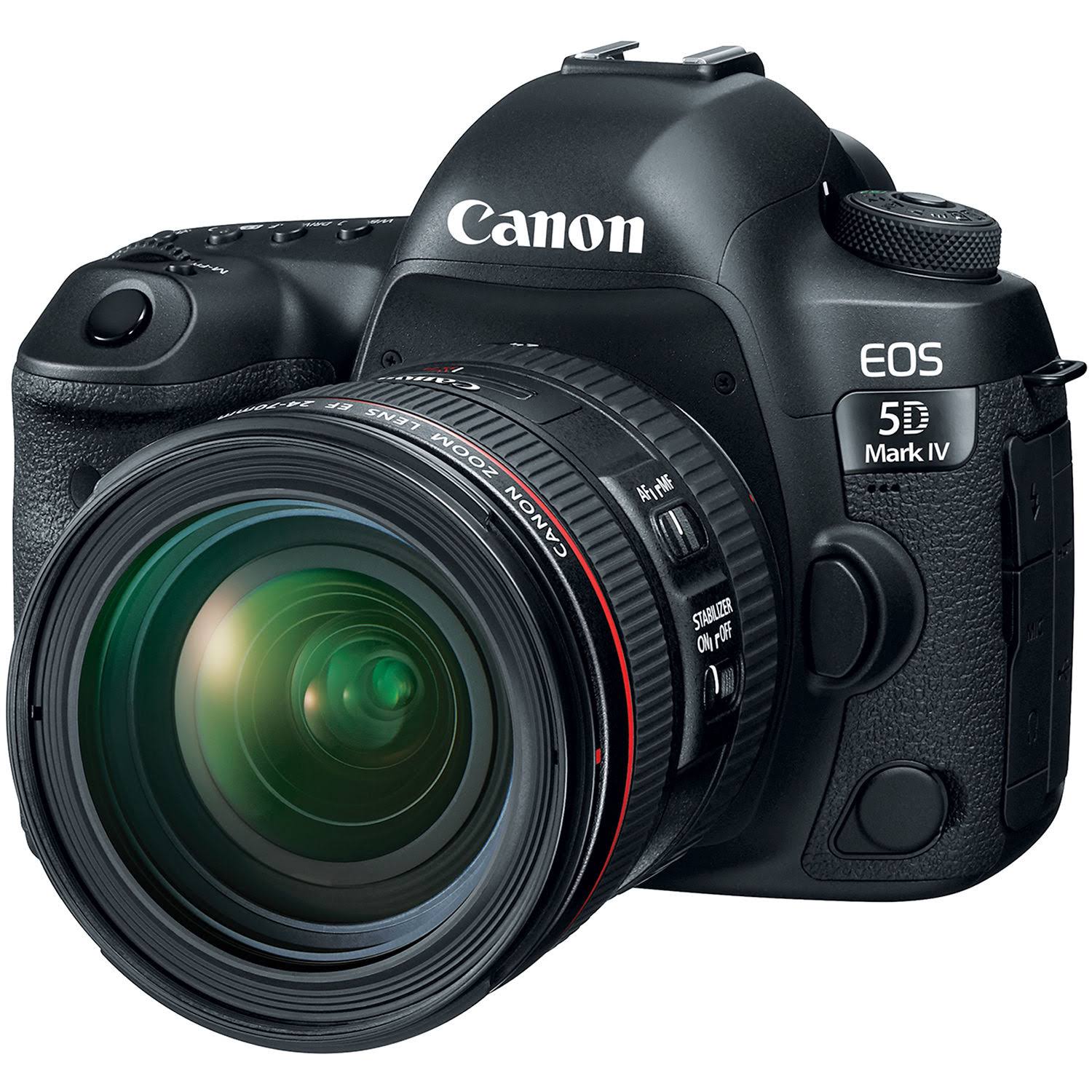 Canon Pełnoklatkowa cyfrowa lustrzanka jednoobiektywowa EOS 5D Mark IV z zestawem obiektywu EF 24–70 mm f/4L IS USM
