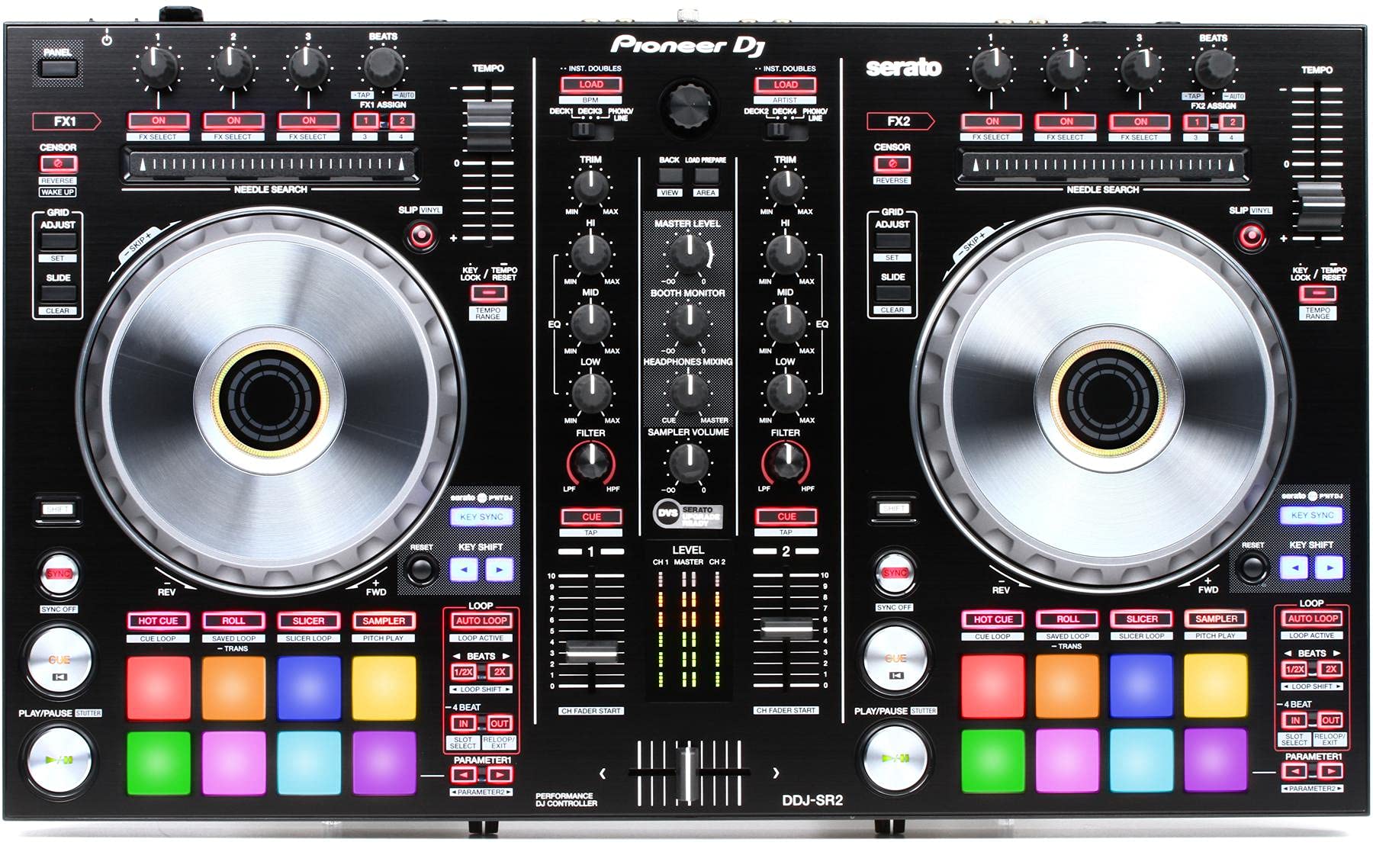 Pioneer DJ DDJ-SR2 4-deckowy kontroler Serato DJ Pro