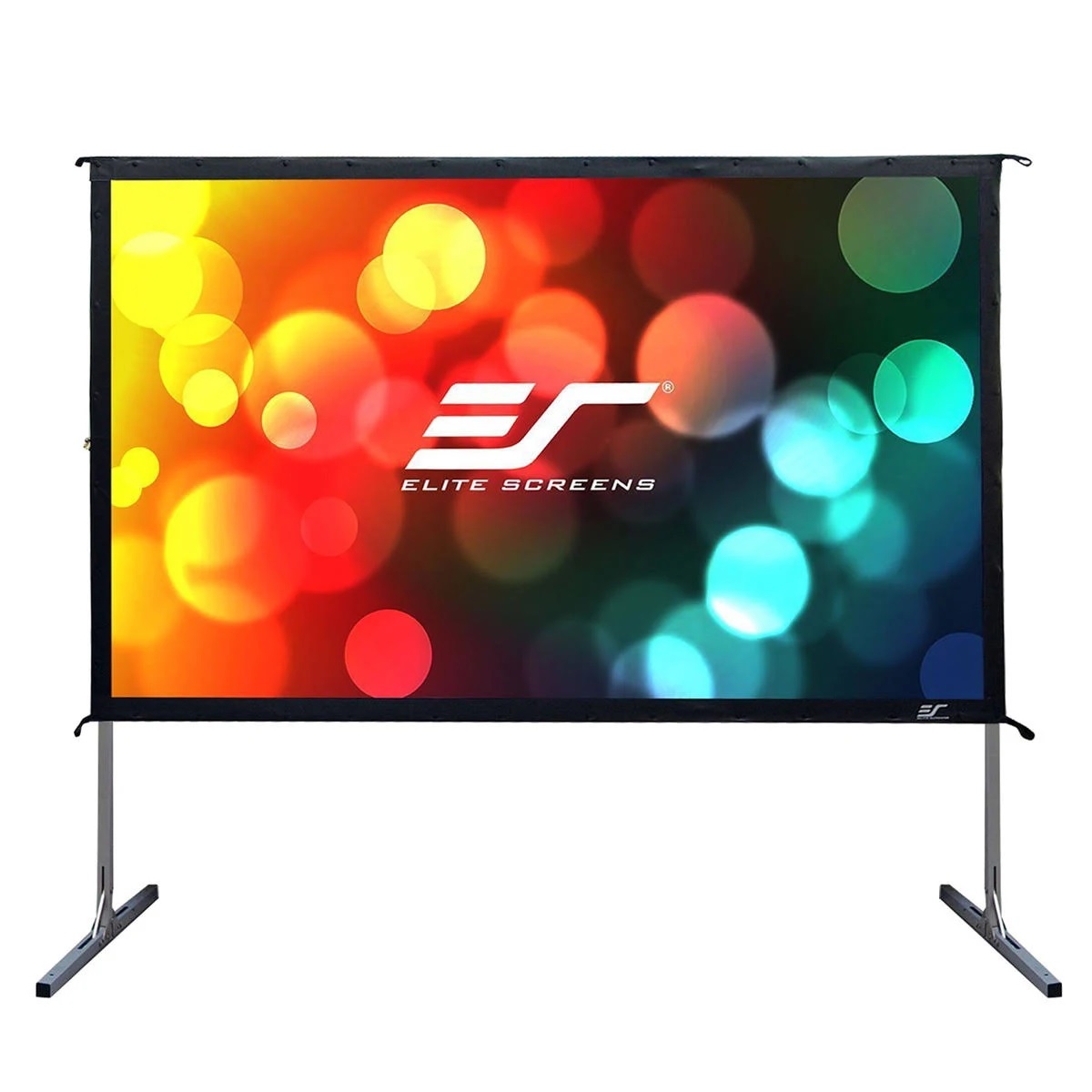 Elite Screens Inc. Elite Screens Yard Master 2 Series Ekran projekcyjny OMS120H2 z nogami - srebrny