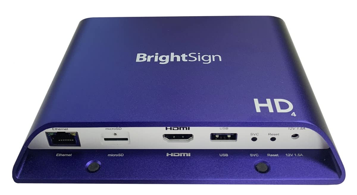 BrightSign HD1024 | Odtwarzacz Full HD z rozszerzonym wejściem/wyjściem HTML5