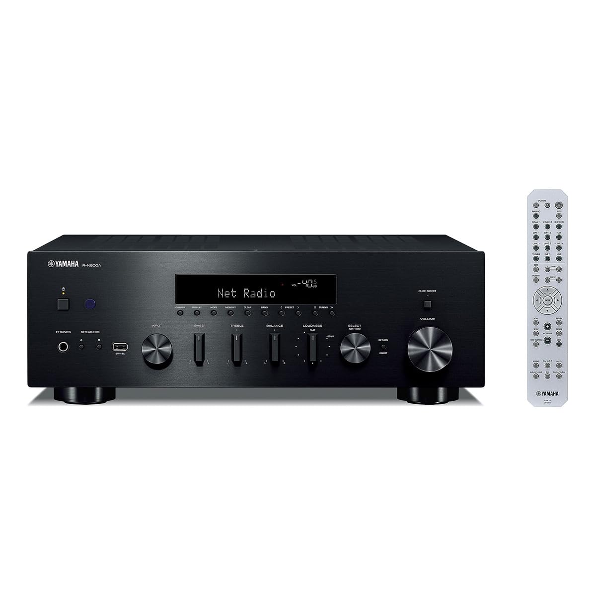 Yamaha Audio R-N600A Network Receiver with Streaming, Phono and Built-in DAC, Black