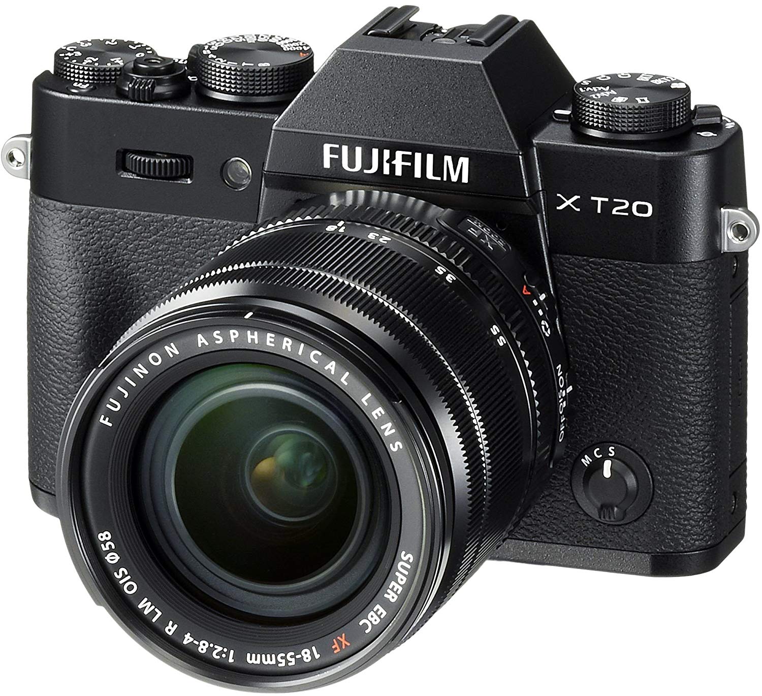 Fujifilm Bezlusterkowy aparat cyfrowy  X-T20 z obiektywem XF18-55mmF2.8-4.0 R LM OIS – czarny