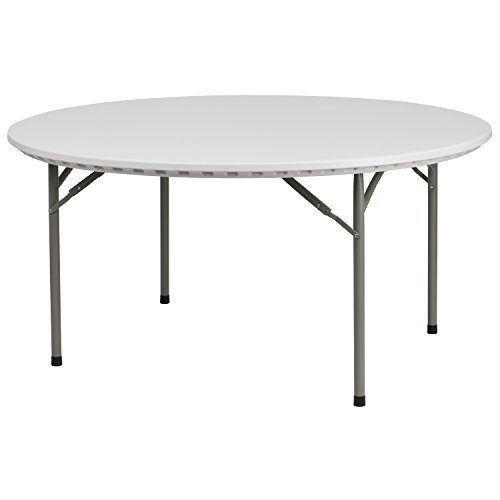 Flash Furniture Okrągły składany stół z granitu o średn...