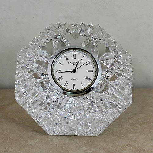 WATERFORD Kryształowy klasyczny diamentowy zegar Lismore