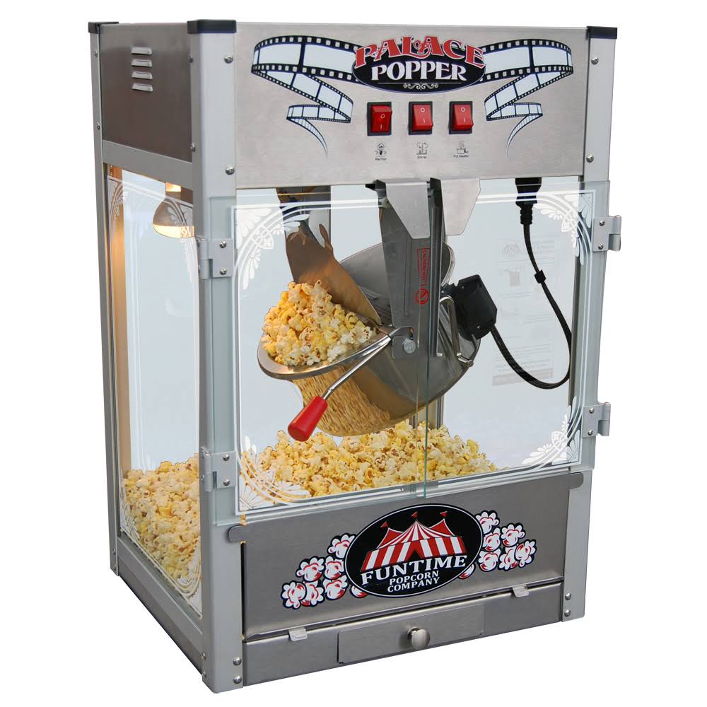 FUNTIME Palace Popper 16 OZ Komercyjna maszyna do popcornu w stylu barowym - FT1626PP