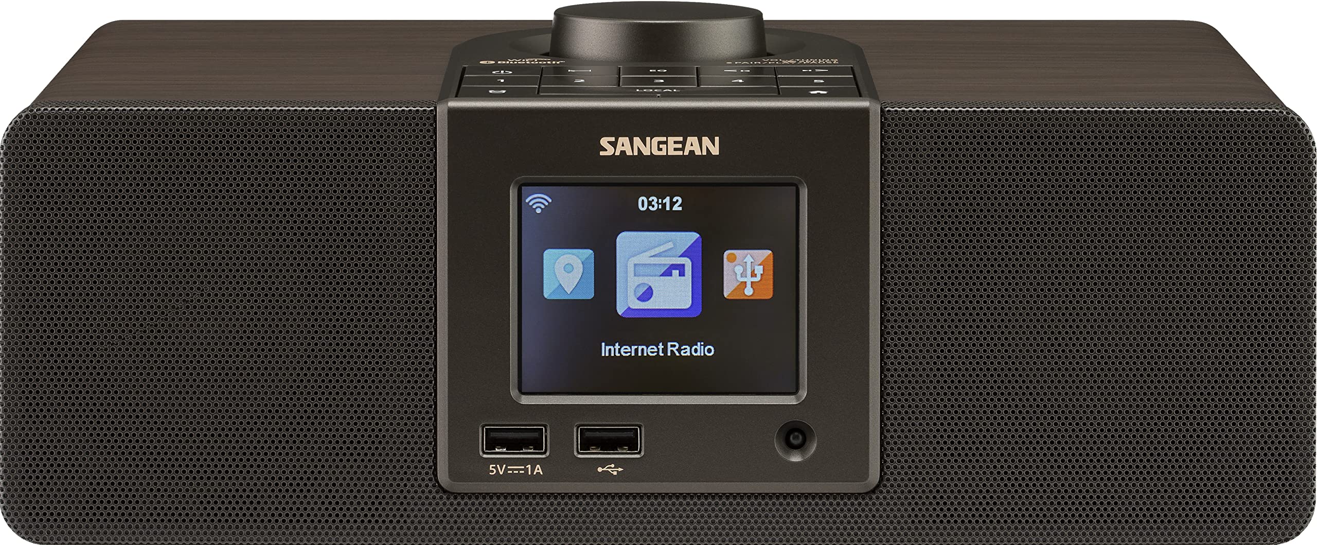Sangean WFR-32 7-watowa stereofoniczna drewniana obudowa Wi-Fi Radio internetowe Centrum multimedialne z Bluetooth