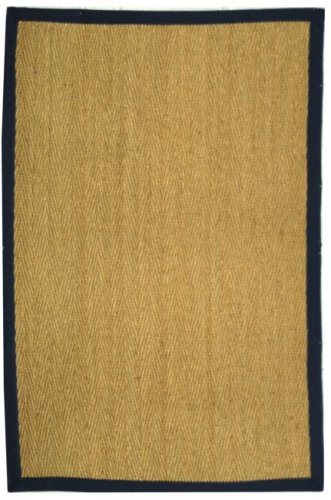 Safavieh Prostokątny dywanik z trawy morskiej z naturalnego włókna (9 stóp x 6 stóp)