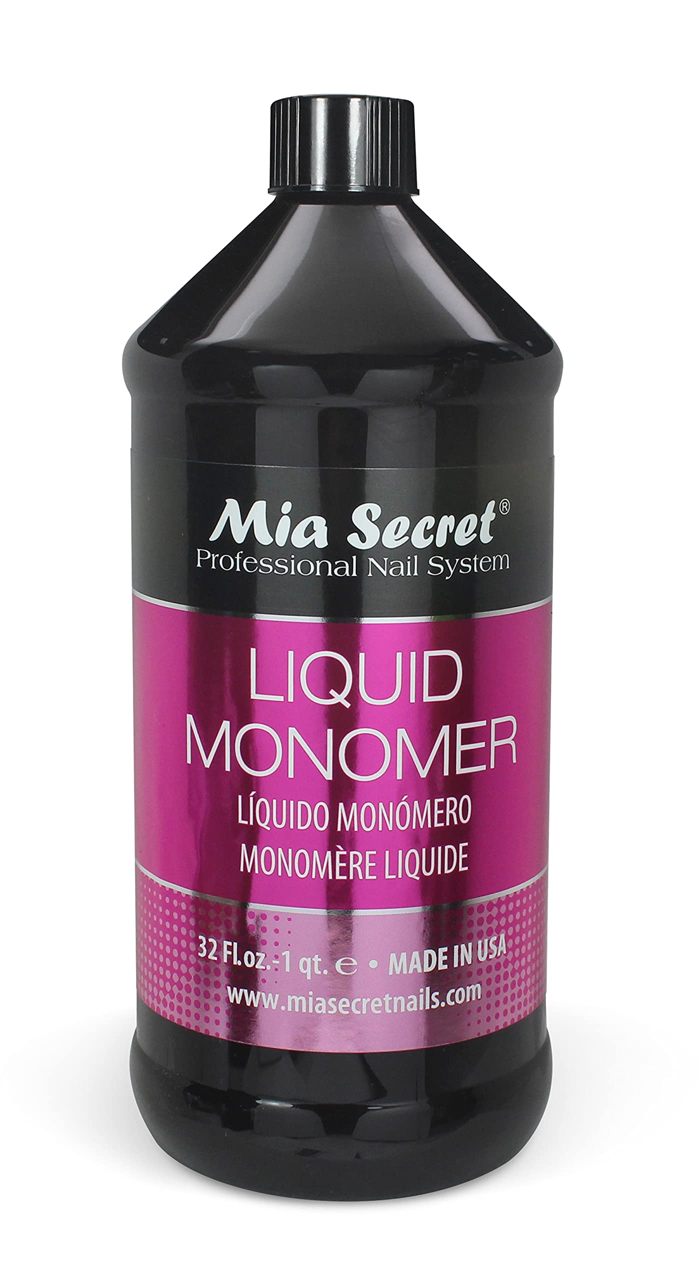 Mia Secret 32 oz Liquid Monomer - Profesjonalny płyn do paznokci akrylowych do proszku akrylowego - Monomer EMA - Płyn Monomer do paznokci - Monomer ema akrylowy płyn do paznokci