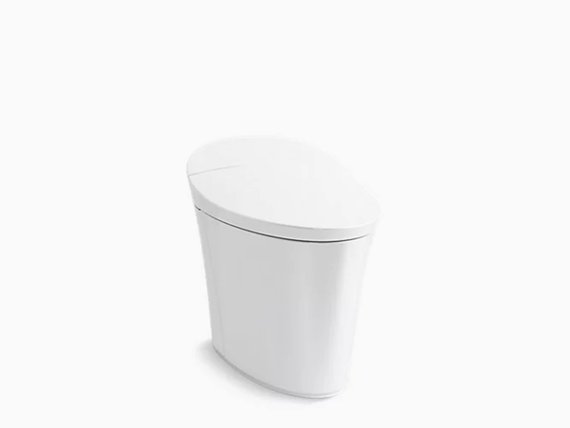 KOHLER K-5401-PA-0 Veil Comfort Height Skirted One-Piece Elongated Dual-Flush Intelligent toilet, White