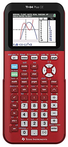 Texas Instruments Kalkulator graficzny TI-84 Plus CE Radical Red