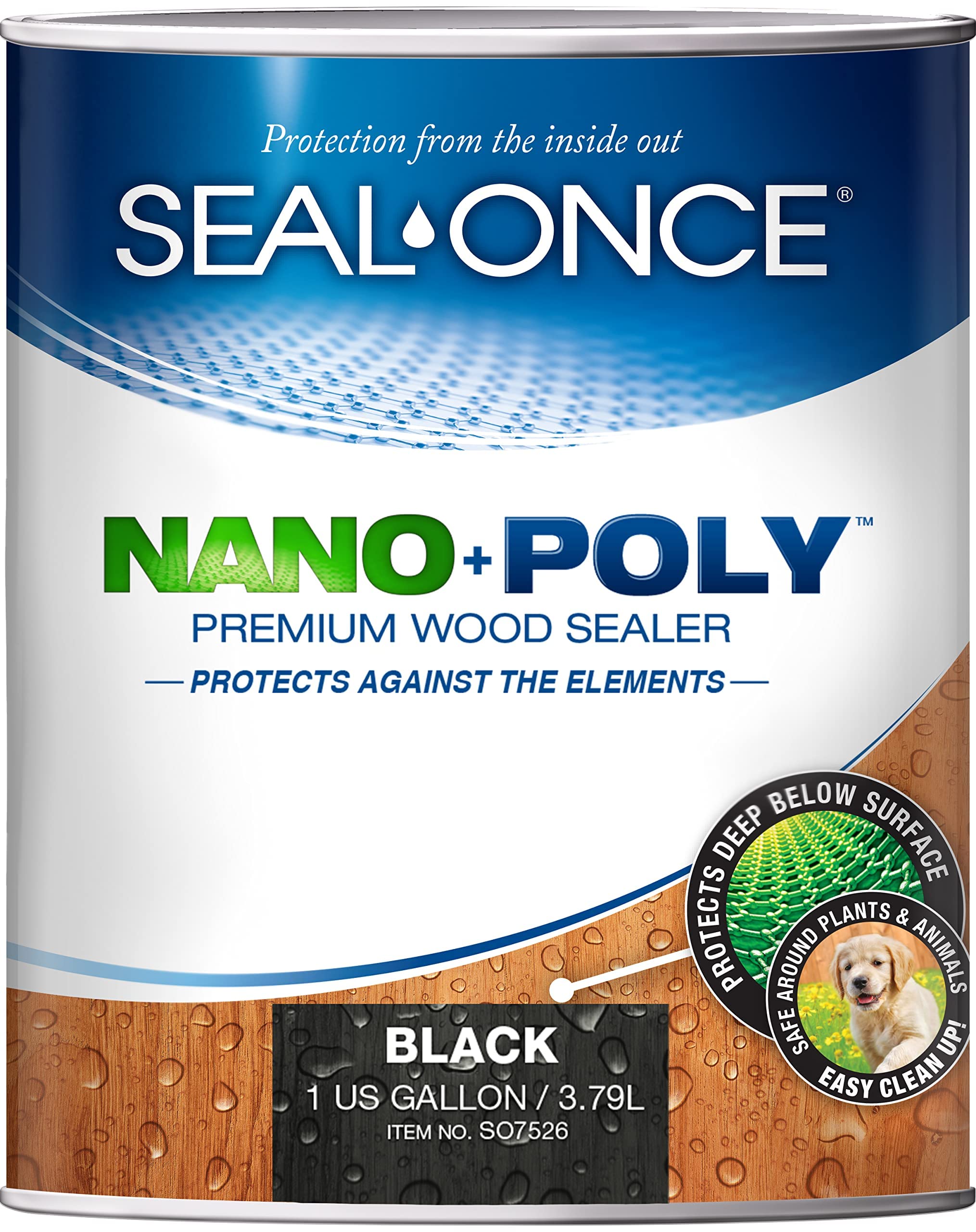 Seal-Once Nano+Poly Penetrujący Uszczelniacz Do Drewna z Poliuretanem – Wodoodporny Uszczelniacz Premium