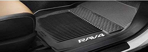 Toyota Oryginalne wykładziny podłogowe Rav4 na każdą pogodę PT908-42165-20. Czarny 3-częściowy zestaw. 2013-2018 Rav4 niehybrydowy.