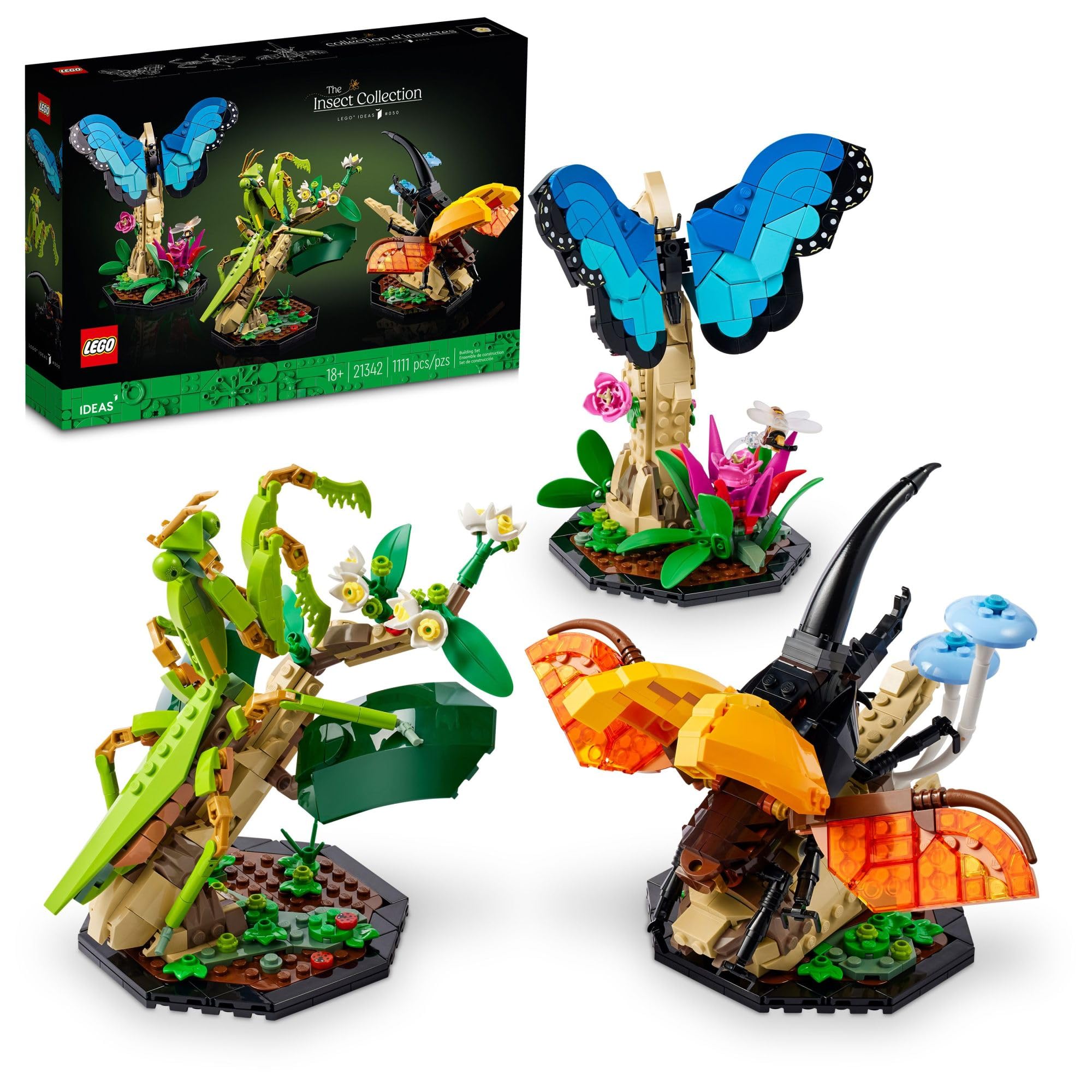 LEGO Ideas The Insect Collection, Fun Gift for Nature L...