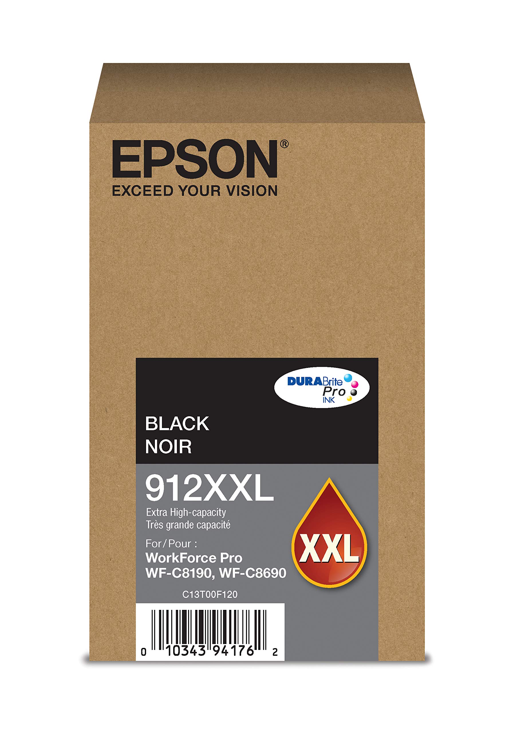Epson DURABrite Pro T912XXL120 -Atrament -Wkład - Czarny o bardzo dużej pojemności