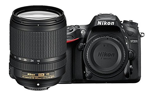 Nikon Cyfrowa lustrzanka cyfrowa w formacie D7200 z obiektywem VR 18–140 mm (czarna)