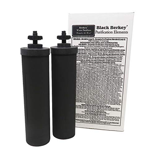 Berkey Authentic Black Purification Elements - Filtry zamienne do oczyszczacza wody  (zestaw 2 szt.)