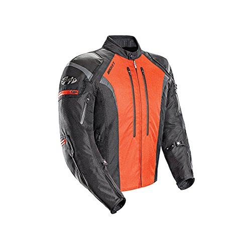 Joe Rocket Męska tekstylna kurtka motocyklowa szosowa Atomic 5.0 - czarna/pomarańczowa / bardzo duża