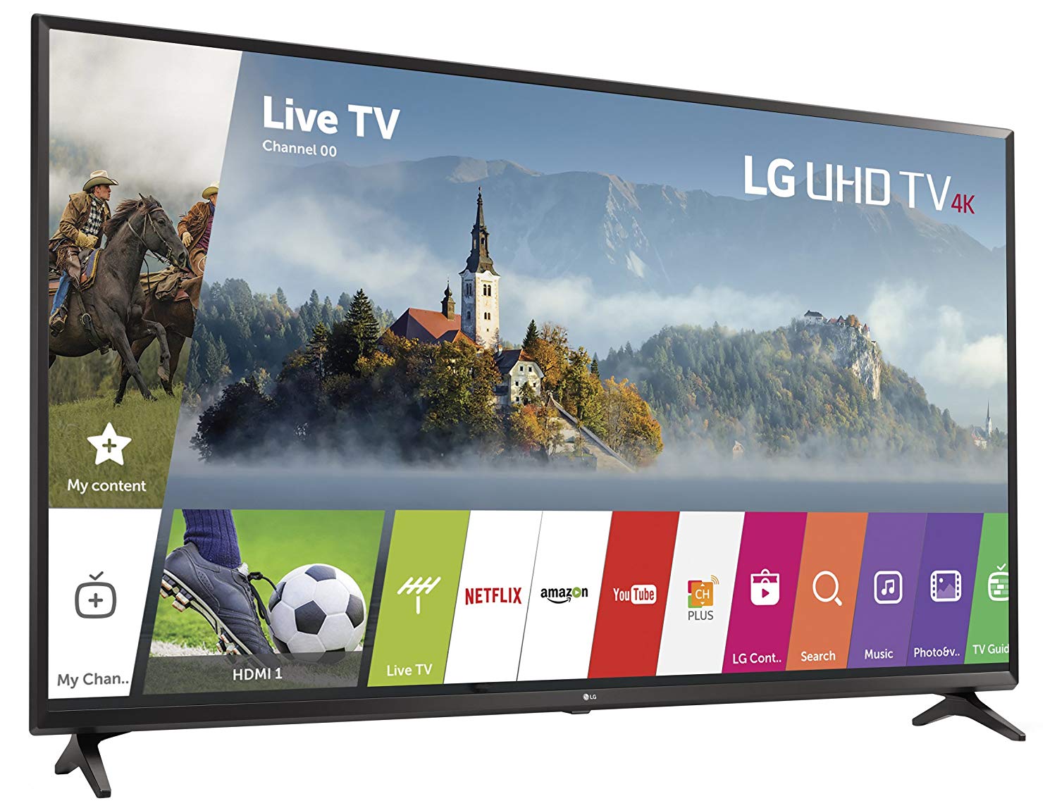 LG Elektronika 65UJ6300 65-calowy telewizor Smart LED 4K Ultra HD (model z 2017 r.)