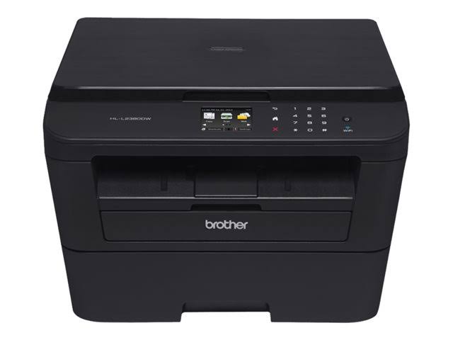 Brother Printer Bezprzewodowa monochromatyczna drukarka laserowa Brother HL-L2380DW z włączoną funkcją uzupełniania zapasów Amazon Dash