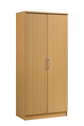 Hodedah HID8600 2-drzwiowa szafa z 4 półkami w białej szafie