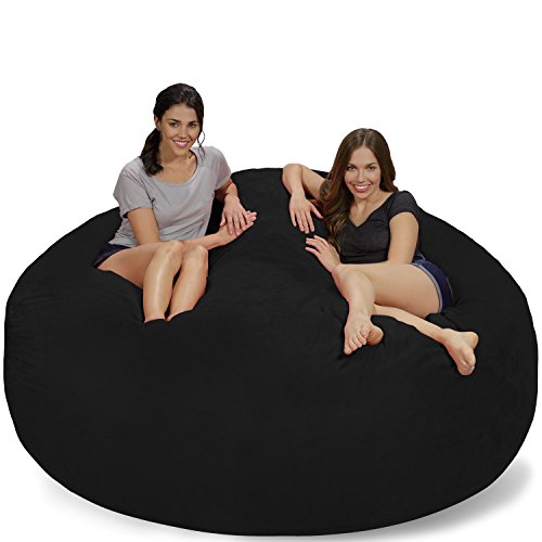 Chill Sack Krzesło Bean Bag: Giant 7' Meble z pianki Memory Foam Bag - duża sofa z miękkim pokryciem z mikrofibry