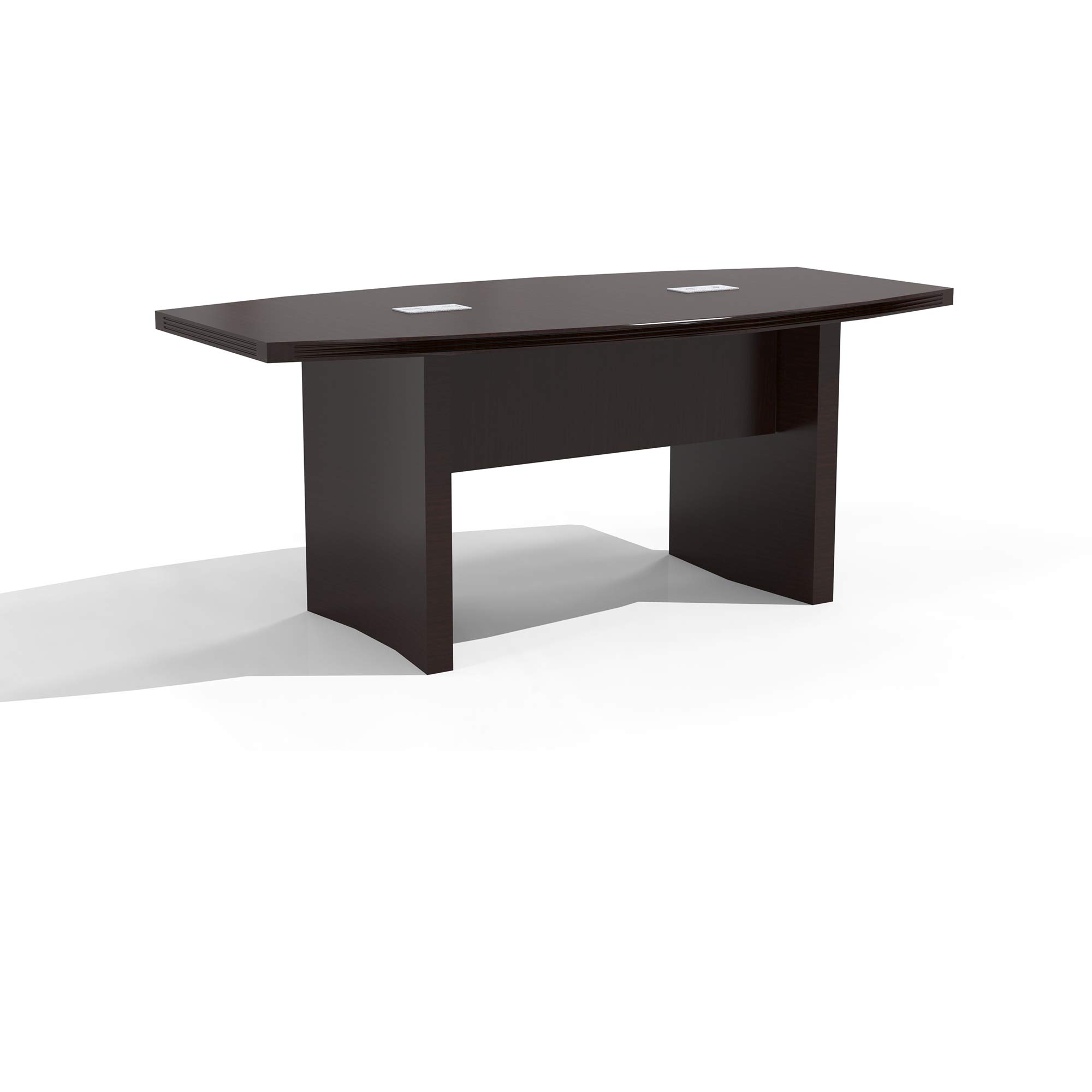 Mayline Aberdeen 6' Boat Shape Conference Table, Mocha ...