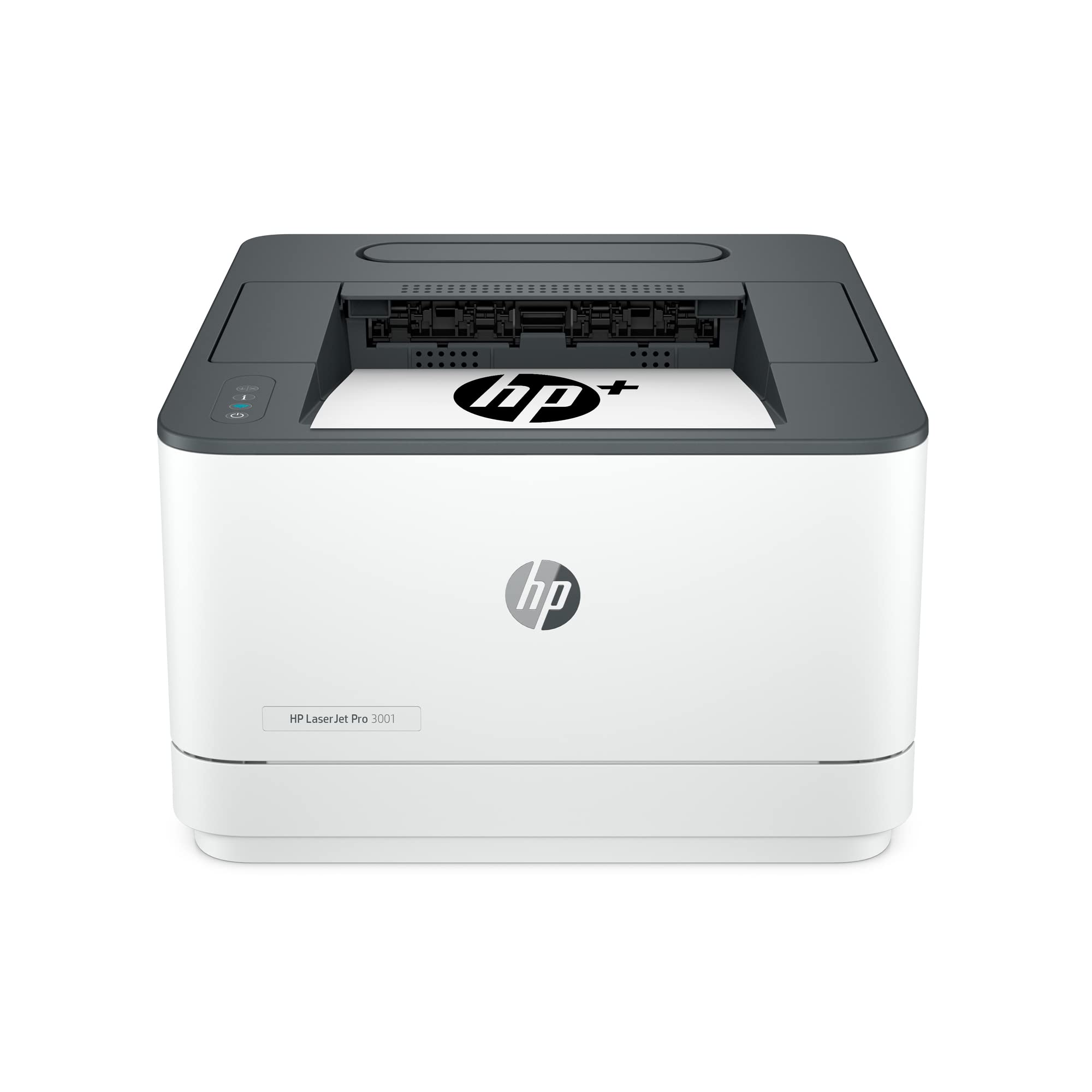 HP Bezprzewodowa czarno-biała drukarka LaserJet Pro 3001dwe z + inteligentnymi funkcjami biurowymi