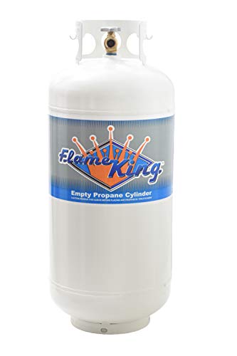 Flame King YSN401 40-funtowa stalowa butla na propan z zaworem zabezpieczającym przed przepełnieniem