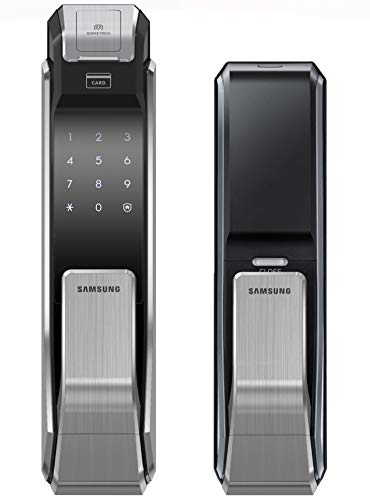 HDVD Cyfrowy zamek do drzwi Samsung SHS-P718LBK/EN Odcisk palca Push Pull Dwukierunkowy zatrzask Wpuszczana wersja angielska (Morise - AML320)