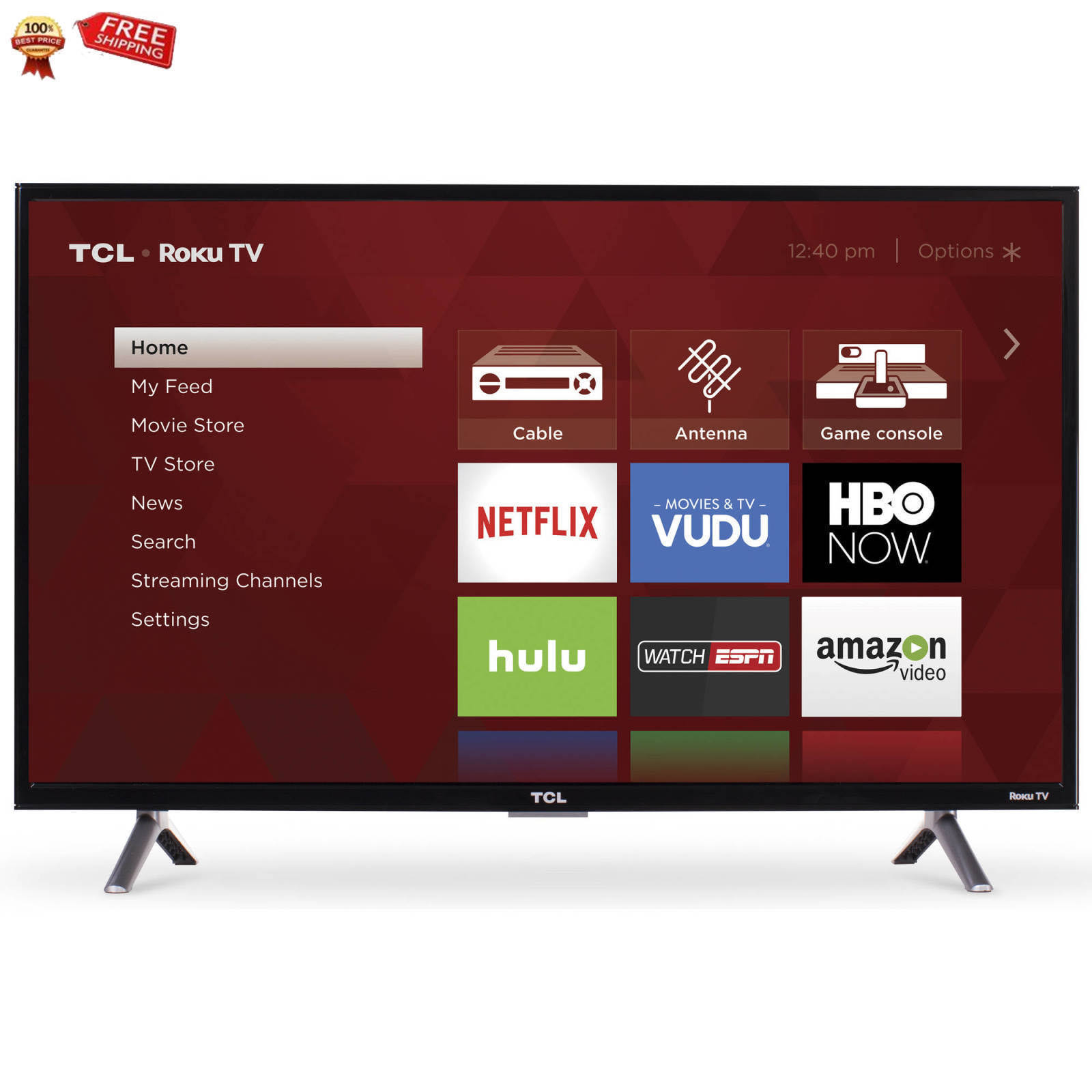 TCL 32S305 32-calowy telewizor Roku Smart LED 720p (model z 2017 r.)