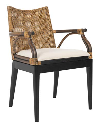 Safavieh Strona główna Krzesło tkane z tropikalnego rattanu i brązowego rattanu Gianni