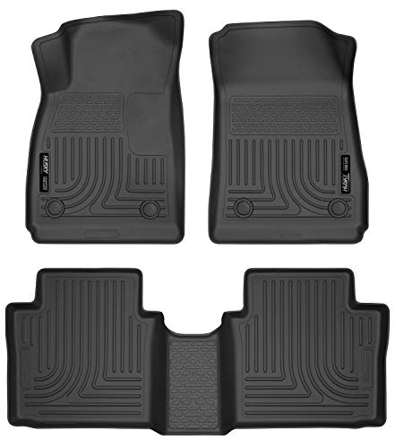 Husky Liners Seria Weatherbeater | Nakładki podłogowe przednich i 2. siedzeń – czarne | 99101 | Pasuje do Chevroleta Impala 2014-2020 3 szt
