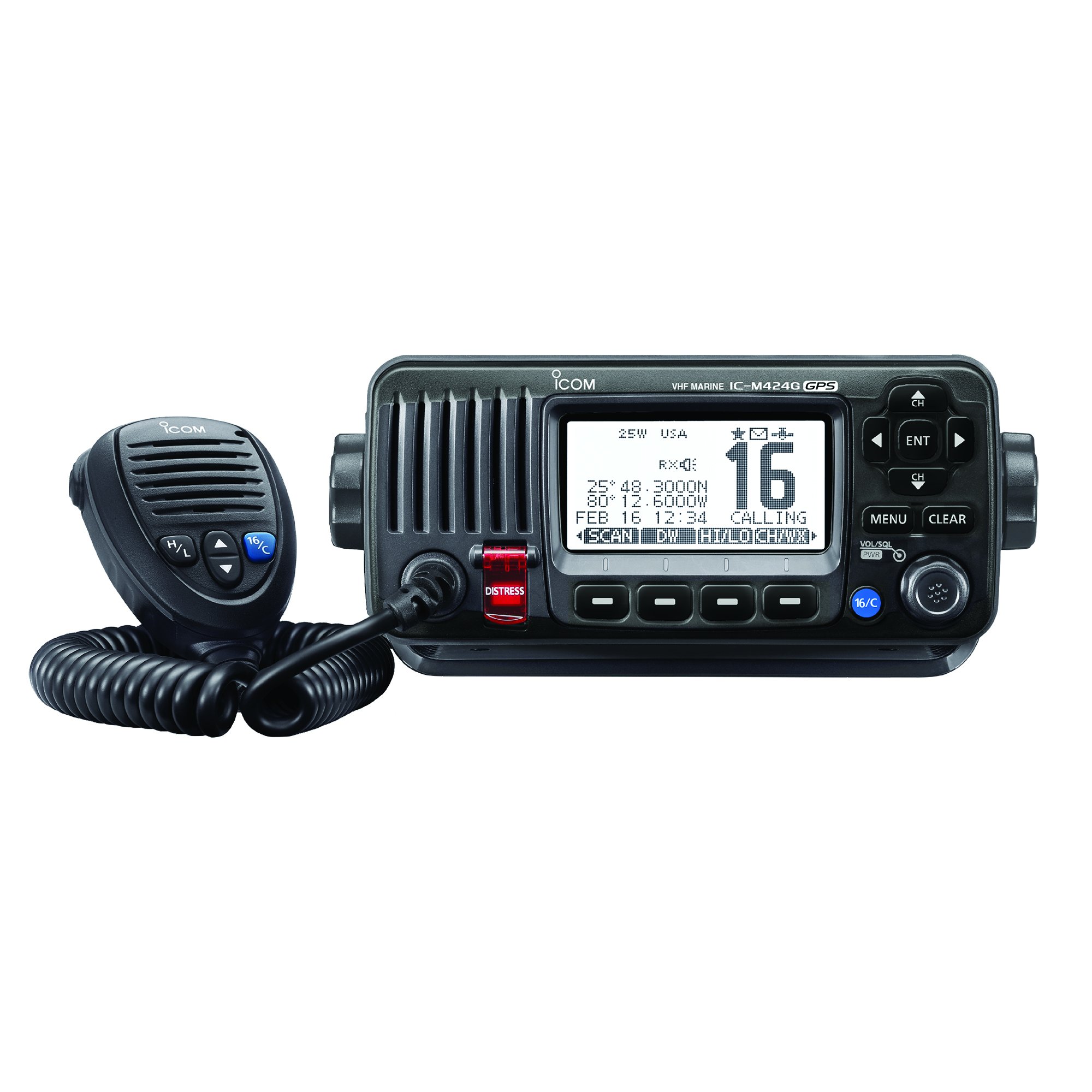 ICOM Radio VHF do montażu stacjonarnego M424G 21 z wewnętrznym GPS