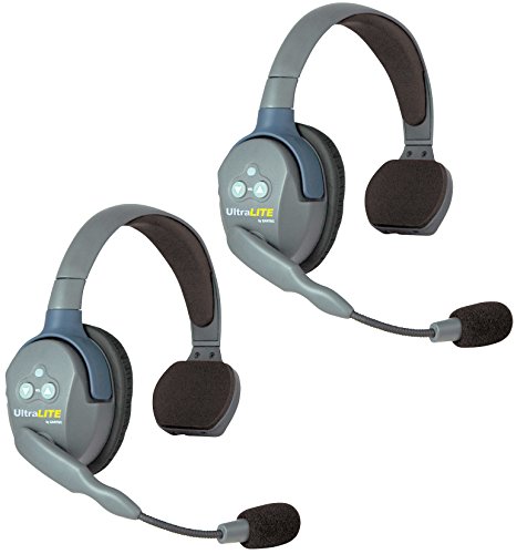 EARTEC Bezprzewodowa komunikacja za pomocą zestawu słuchawkowego UL2S UltraLITE w trybie pełnego dupleksu dla 2 użytkowników - 2 zestawy słuchawkowe na jedno ucho
