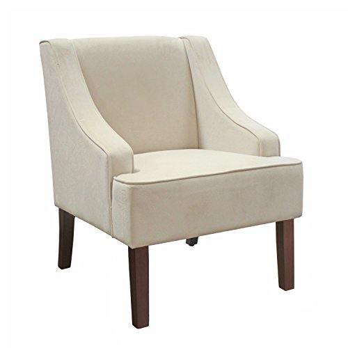 HomePop Krzesła do salonu z aksamitnym ramieniem