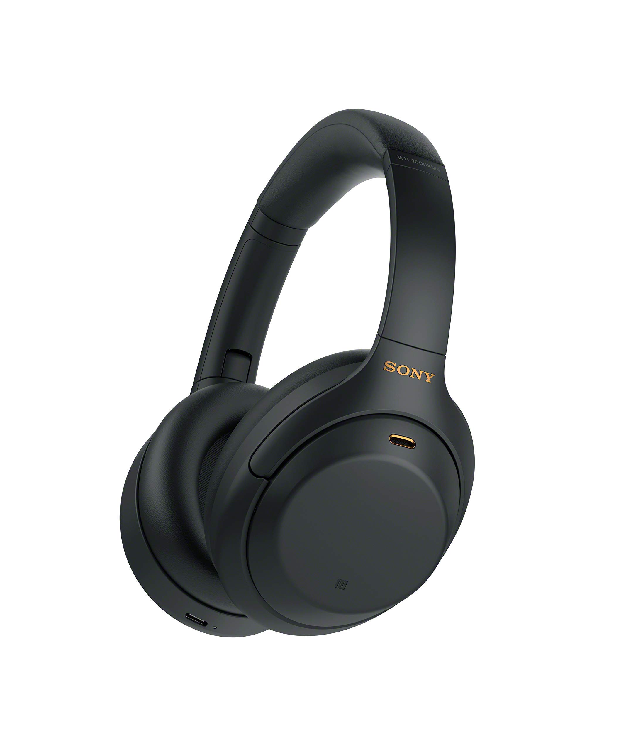 Sony Bezprzewodowe słuchawki nagłowne z redukcją szumów WH-1000XM4 – czarne (odnowione)